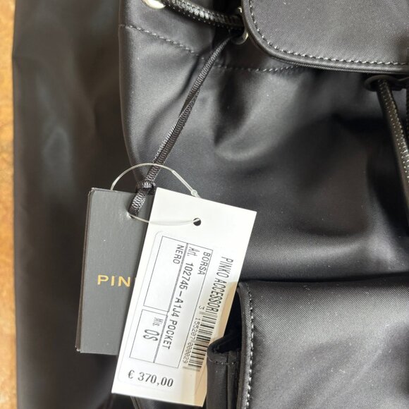 Trendy PINKO nylon black backpack BRAND NEW WITH TAGS